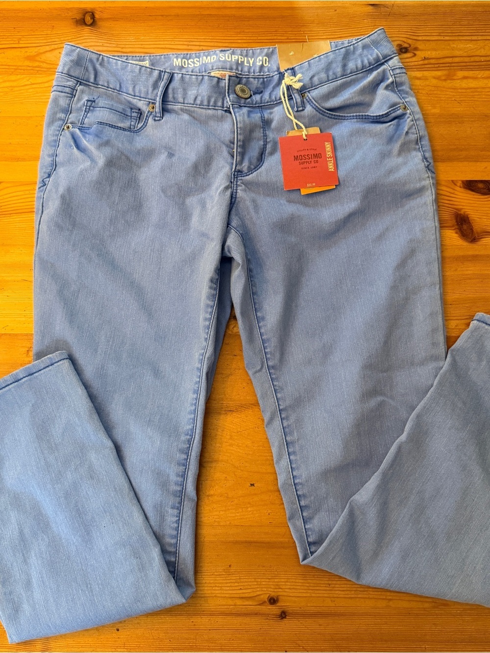 Nwt MOSSIMO SUPPLY CO skinny ankle size 9 lower waisted straight hip jeans
